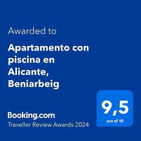 Apartamento Con Piscina En Alicante, Beniarbeig Exterior foto